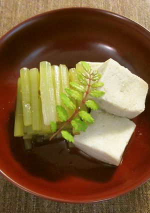 ふきと高野豆腐の煮物-レシピのメイン写真