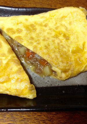 すき焼きのたれで★具だくさんオムレツ-レシピのメイン写真
