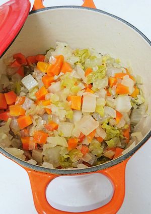 *陰陽重ね煮♪野菜沢山 離乳食にも◎-レシピのメイン写真