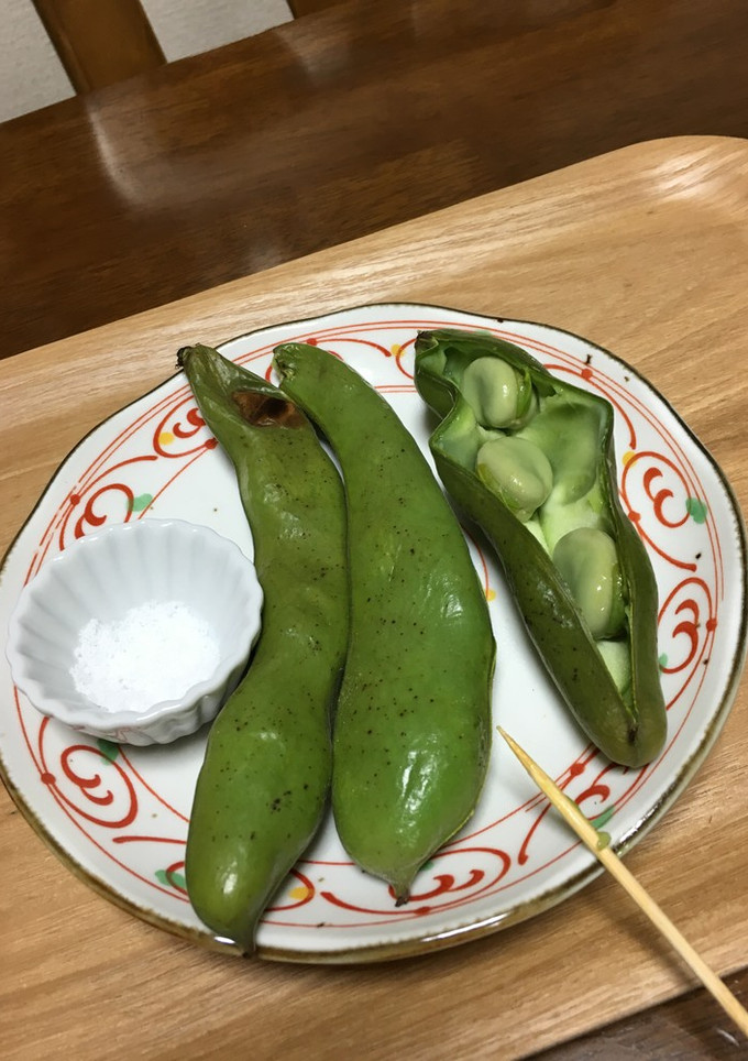 空豆そのまま焼き-レシピのメイン写真