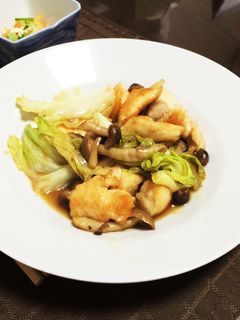 鶏胸肉とキャベツの柚子ごしょう炒め★-レシピのメイン写真