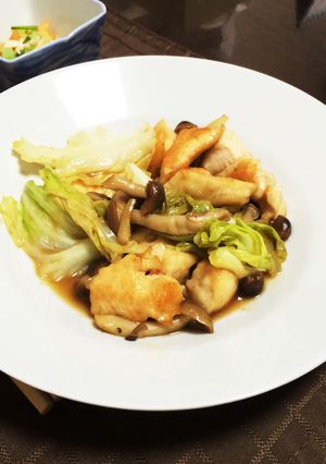 鶏胸肉とキャベツの柚子ごしょう炒め★-レシピのメイン写真