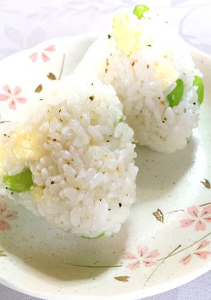 枝豆チーズペッパーおにぎり-レシピのメイン写真