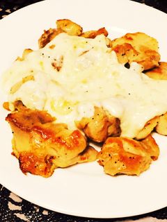 簡単クリームソースのチキンソテー-レシピのメイン写真