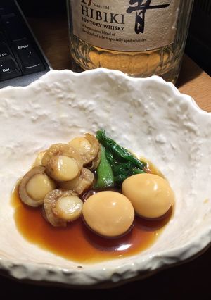 ベビーホタテとうずらのおつまみ-レシピのメイン写真