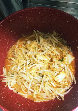 速攻うまか！！もやしキムチ創味炒め。-レシピのメイン写真
