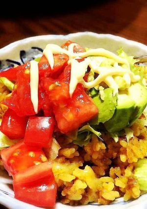 ホットプレートでタコライスのおもてなし！-レシピのメイン写真