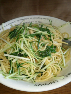 水菜の味噌バタパスタ-レシピのメイン写真