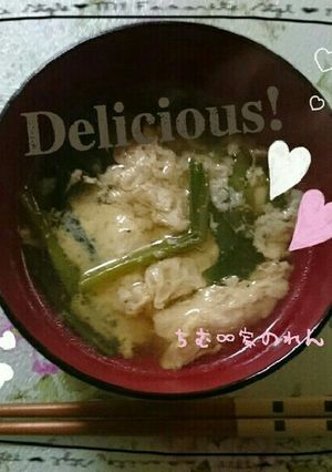 簡単♡ニラ玉スープ♡-レシピのメイン写真