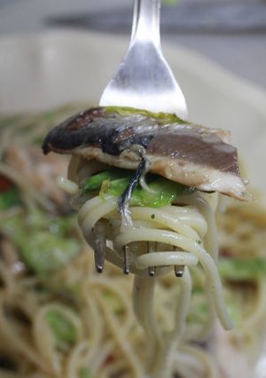 春キャベツとイワシのパスタ-レシピのメイン写真