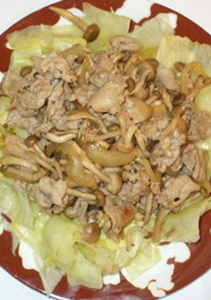 豚肉と茸(しめじ)の温野菜サラダ♪-レシピのメイン写真