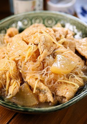 しみしみお揚げと白滝と大根の甘辛生姜煮💖-レシピのメイン写真