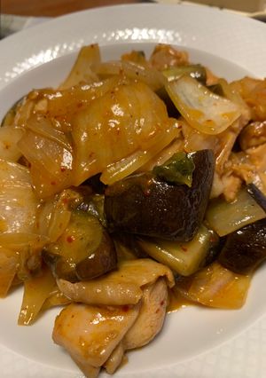 鶏肉キムチ炒め-レシピのメイン写真