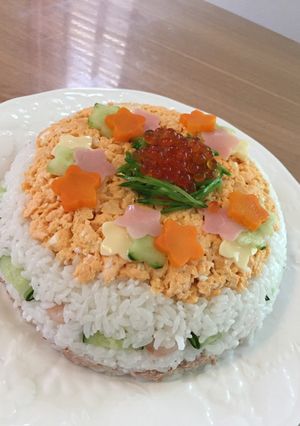 お祝い押し寿司-レシピのメイン写真