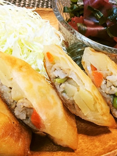リメイク★肉じゃが⇒【肉じゃが春巻】♪-レシピのメイン写真