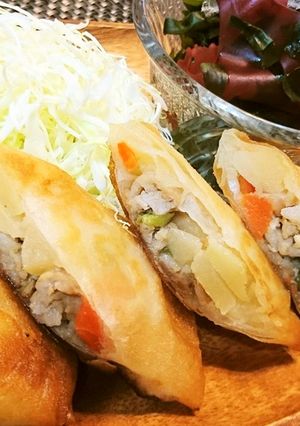 リメイク★肉じゃが⇒【肉じゃが春巻】♪-レシピのメイン写真