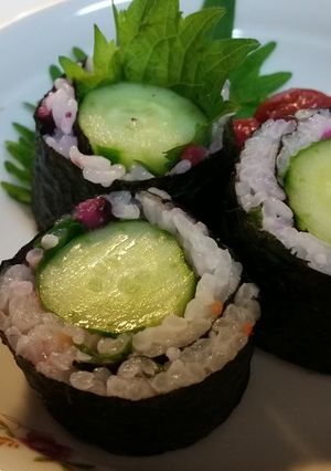 メタボ対策！梅と青紫蘇のカッパ巻き-レシピのメイン写真