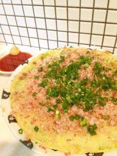 おつまみ☆もやしとキャベツ納豆お好み焼き-レシピのメイン写真