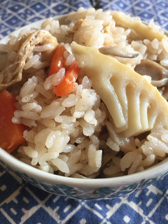 「直火で炊いた 筍ごはん」-レシピのメイン写真