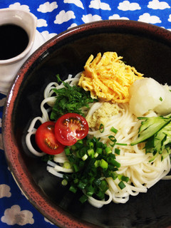 我が家の♪薬味たくさん 冷やしうどん-レシピのメイン写真