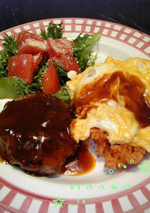 玉葱と豆乳クリームハンバーグ-レシピのメイン写真