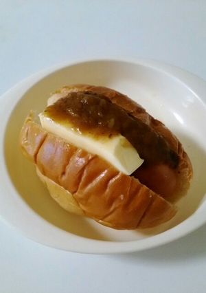 残りカレーでガッツリドッグ+ごてあらポー-レシピのメイン写真