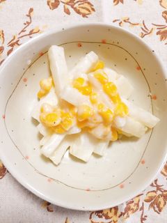 長芋とコーンのマヨ炒め-レシピのメイン写真