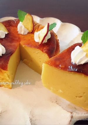 ミキサーde簡単♡さつまいもプリンケーキ-レシピのメイン写真
