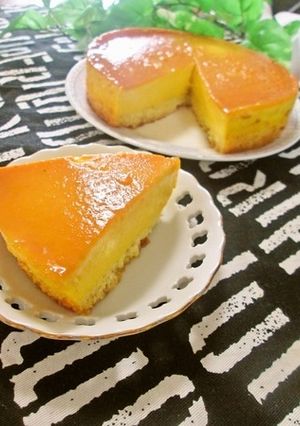 我が家のチーズカボチャプリンケーキ-レシピのメイン写真