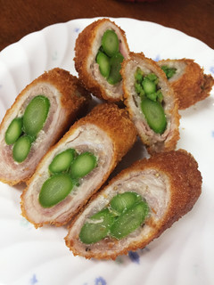 豚ロースのアスパラ巻きフライ-レシピのメイン写真