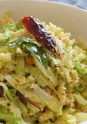 南インドのキャベツカレー炒め（トーレン）-レシピのメイン写真