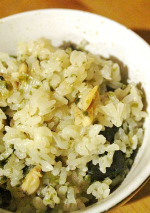 グルメ介護／青さ海苔と浅利の炊込み御飯-レシピのメイン写真
