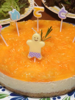 オレンジレアチーズケーキ-レシピのメイン写真