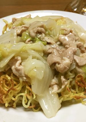 中華風　カリカリあんかけ焼きそば-レシピのメイン写真