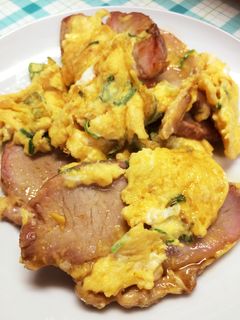 焼き豚と卵の炒め物-レシピのメイン写真