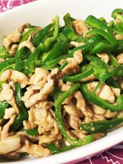 豚肉で青椒肉絲〜〜-レシピのメイン写真