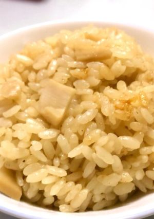 母の日に。緑茶の炊き込みタケノコご飯-レシピのメイン写真