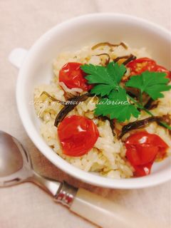 簡単☆彡トマト炊き込みご飯-レシピのメイン写真