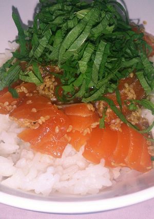 簡単息子も喜ぶサーモンの中華風漬け丼-レシピのメイン写真