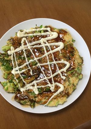 たった10分で!!残りご飯でお好み焼き風-レシピのメイン写真