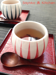 梅醤番茶(うめしょうばんちゃ)-レシピのメイン写真