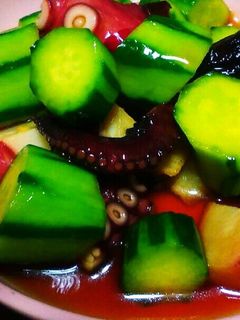 タコとキュウリの中華風酢の物-レシピのメイン写真