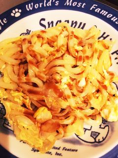 玉ねぎと卵だけ!お手軽焼うどん-レシピのメイン写真