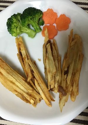 豚細切れ肉とじゃがいものみのむし揚げ-レシピのメイン写真