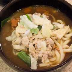 レトルトカレーうどんに具を簡単プラス-レシピのメイン写真