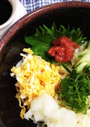 我が家の♪梅・おろし冷やしうどん-レシピのメイン写真