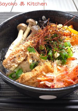 胡麻味噌豆乳スープの蒟蒻ちゃんぽん-レシピのメイン写真