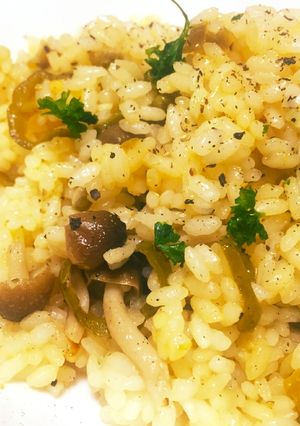 ハラペーニョとしめじの野菜パエリア-レシピのメイン写真