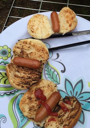 炭火でホットドッグ-レシピのメイン写真