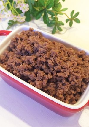 レンジでたったの4分♡牛そぼろ-レシピのメイン写真